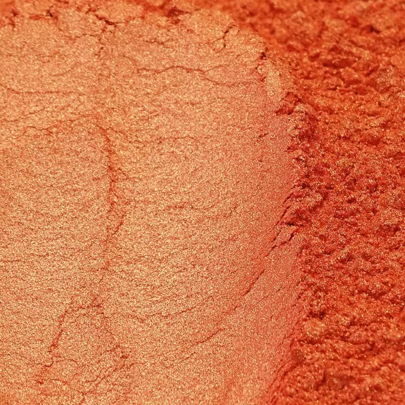 Gyöngyház hatású mica pigment por - korall, 3g