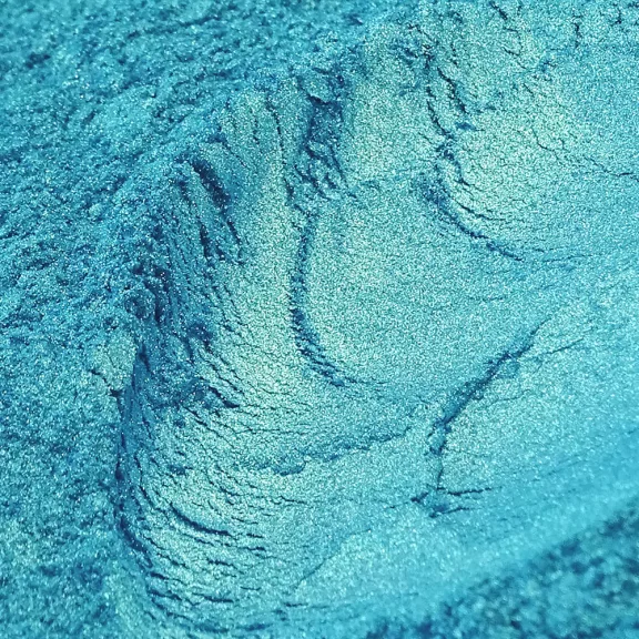 Gyöngyház hatású mica pigment por - aranyhajnal kék, 3g