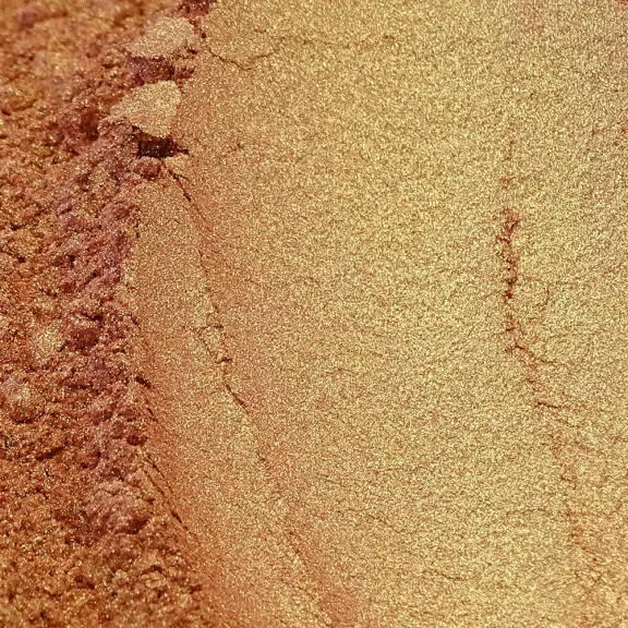 Gyöngyház hatású mica pigment por - rózsaarany, 3g