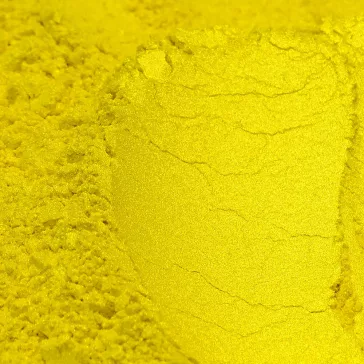 Gyöngyház hatású mica pigment por - citrom, 3g