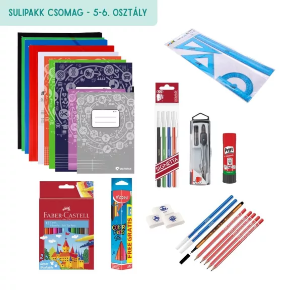 SuliPakk tanszercsomag, 5-6. osztályosoknak - Irány a felső egy kattintással!
