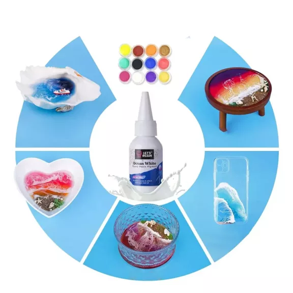 Let's Resin epoxi öntőgyanta tengerpartkészítő szett - 500 ml