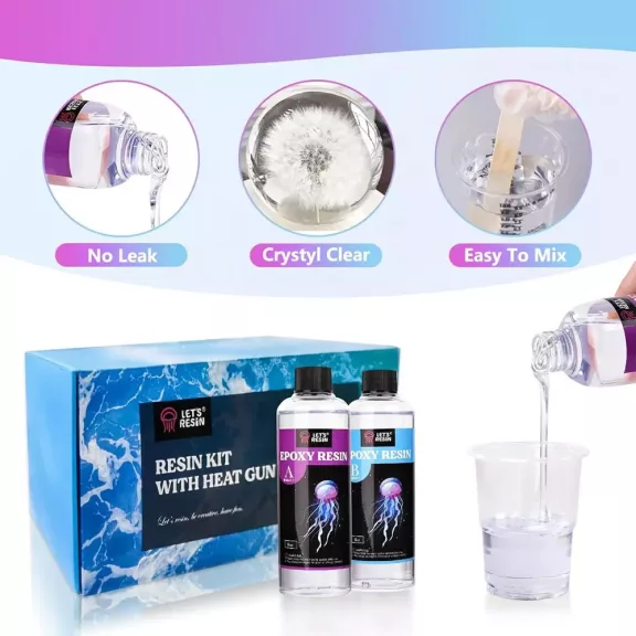 Let's Resin epoxi öntőgyanta tengerpartkészítő szett - 500 ml