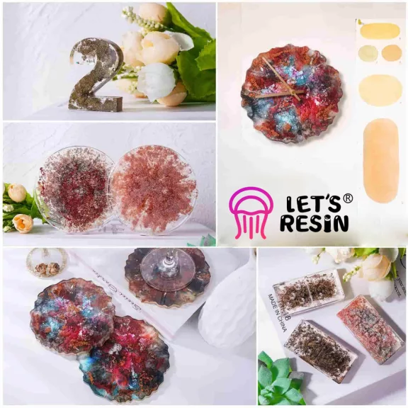 Let's Resin Metallic Alcohol Ink szett - fémes hatású, 24 x 10 ml