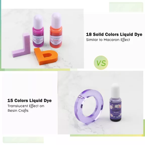 Let's Resin opálos gyantafesték szett - 18 x 10 ml