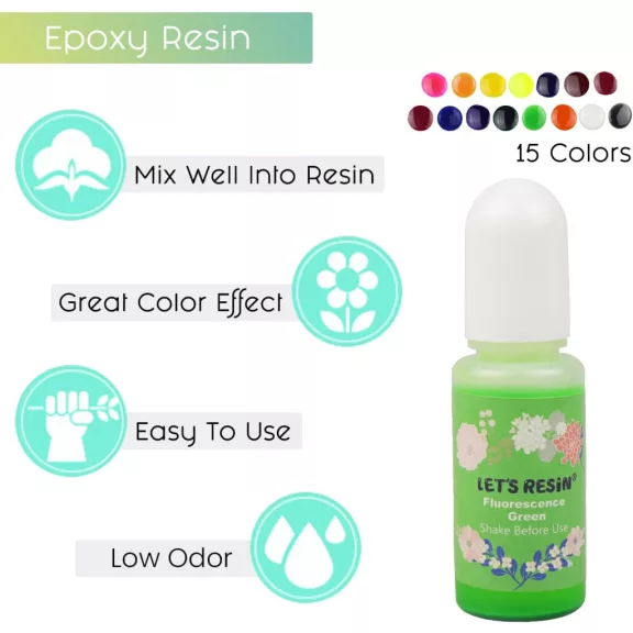Let's Resin folyékony pigment - aranysárga, 10 ml