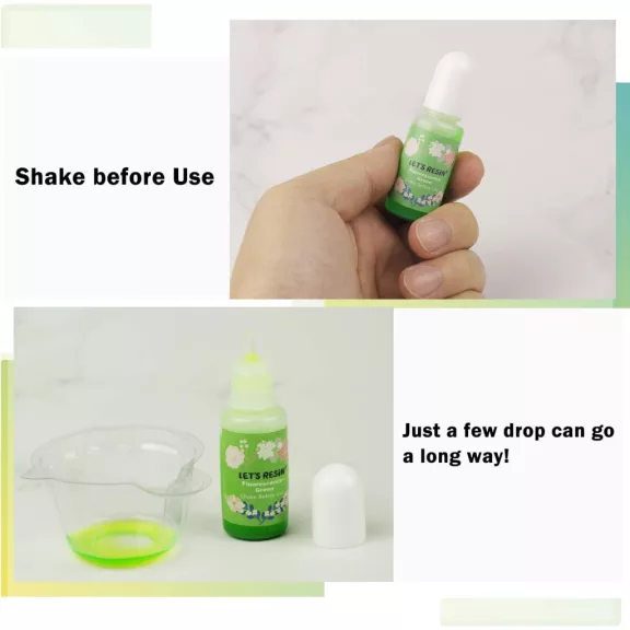 Let's Resin folyékony pigment - aranysárga, 10 ml