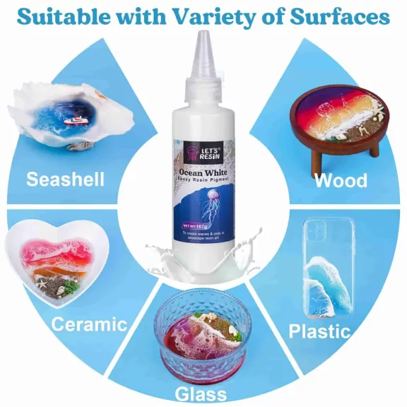 Let's Resin fehér pigment paszta - 167 g