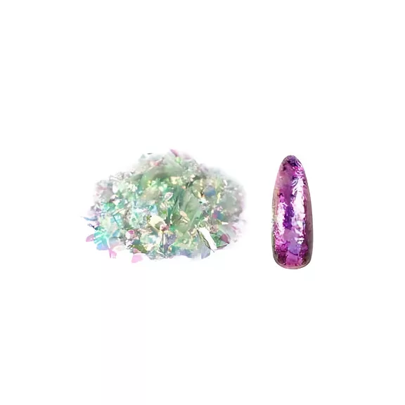 Let's Resin kaméleon effekt pehely - pink-sárga, Luxury Edition