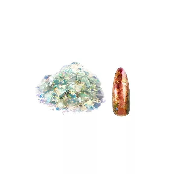 Let's Resin kaméleon effekt pehely - barna-sárga, Luxury Edition