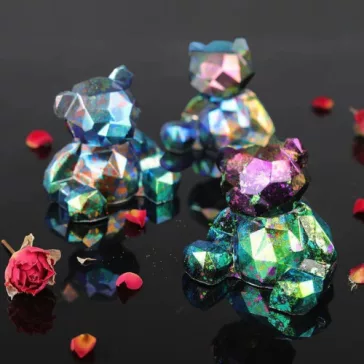   Let's Resin kaméleon effekt pehely - lila-pink, Luxury Edition