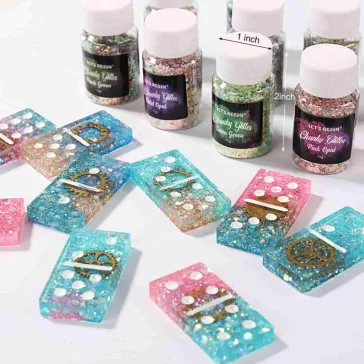 Let's Resin irizáló csillámpehely szett - 12 x 10g