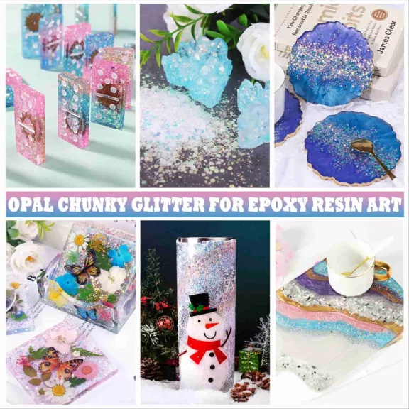 Let's Resin irizáló csillámpehely szett - 12 x 10g