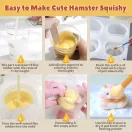 Let's Resin hörcsög squishy szilikon öntőforma
