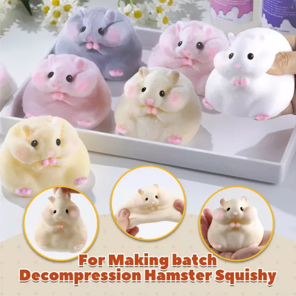 Let's Resin hörcsög squishy szilikon öntőforma