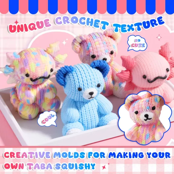 Let's Resin maci és axolotl szilikon öntőforma - 2 db