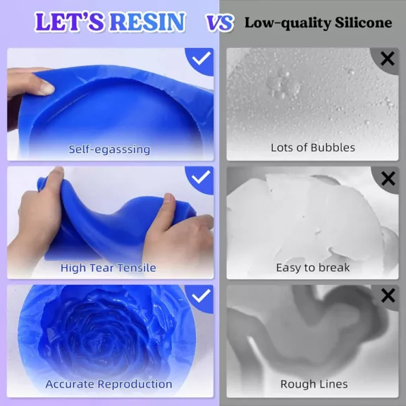 Let's Resin önthető kétkomponensű szilikon - 30A, 600 g