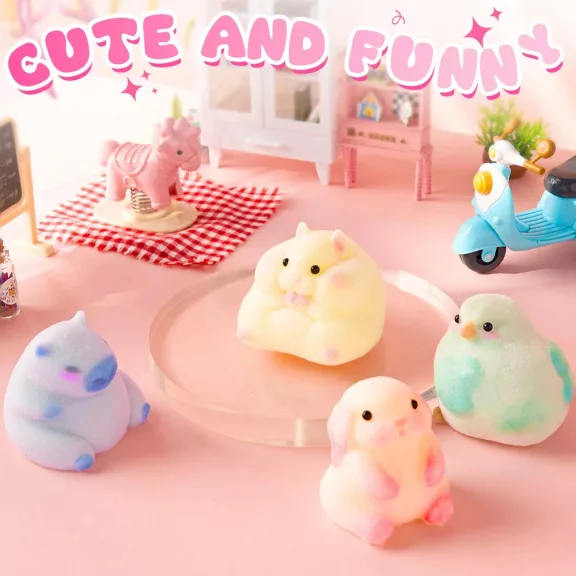 Let's Resin Squishy kezdő készlet - 4 cuki állatfigurával, 800 ml