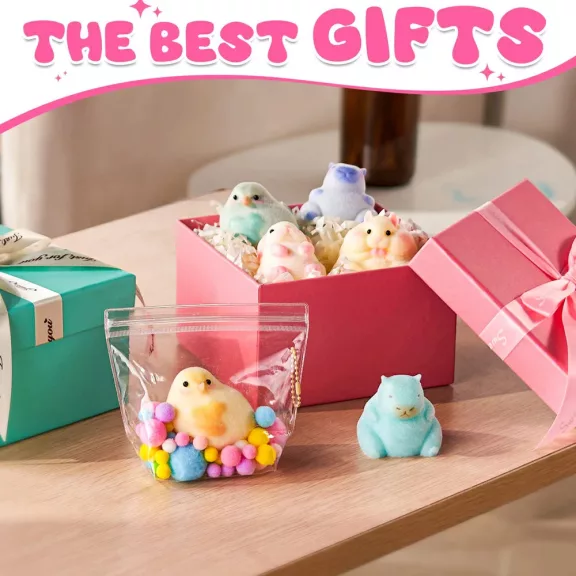 Let's Resin Squishy kezdő készlet - 4 cuki állatfigurával, 800 ml