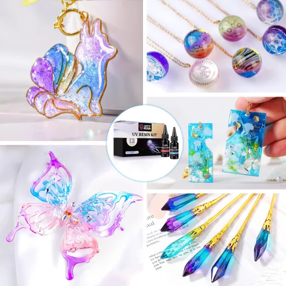 Let's Resin színes UV-gyanta készlet -  20 g