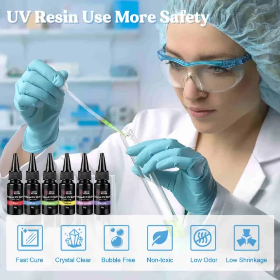 Let's Resin színes UV-gyanta készlet -  20 g