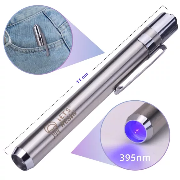 Let's Resin UV-gyanta ragasztó - gyorsan kötő, UV-lámpával, 30 g