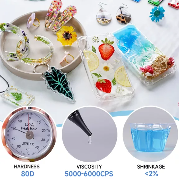 Let's Resin UV-gyanta - kemény, sűrű típus, 100 g