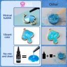 Let's Resin színes UV-gyanta készlet - gyöngyház színek, 10 x 20 g