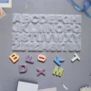Szilikon öntőforma - betűk és számok