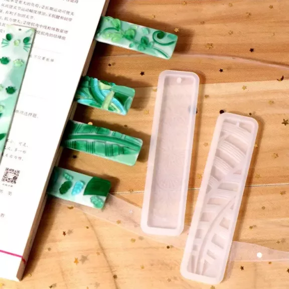 Szilikon öntőforma - mintás könyvjelző 8.