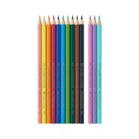 FABER-CASTELL színes ceruza készlet, hatszögletű - 10+3 db-os, unikornis