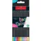 FABER-CASTELL Black Edition színes ceruza készlet, háromszögletű - 12 db-os