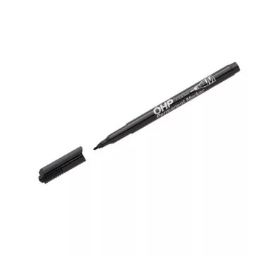 ICO alkoholos marker, 1-1,5 mm - fekete, M