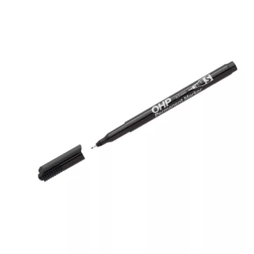ICO alkoholos marker, 1-1,5 mm - fekete, S