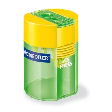   STAEDTLER 512 hegyező, kétlyukú, tartályos - vegyes színek