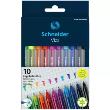 SCHNEIDER golyóstoll készlet, 0,5 mm - 10 db