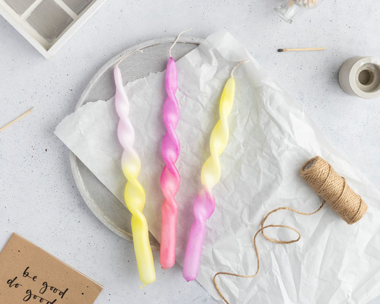 Dip dye gyertyák Marabu Candle Pennel
