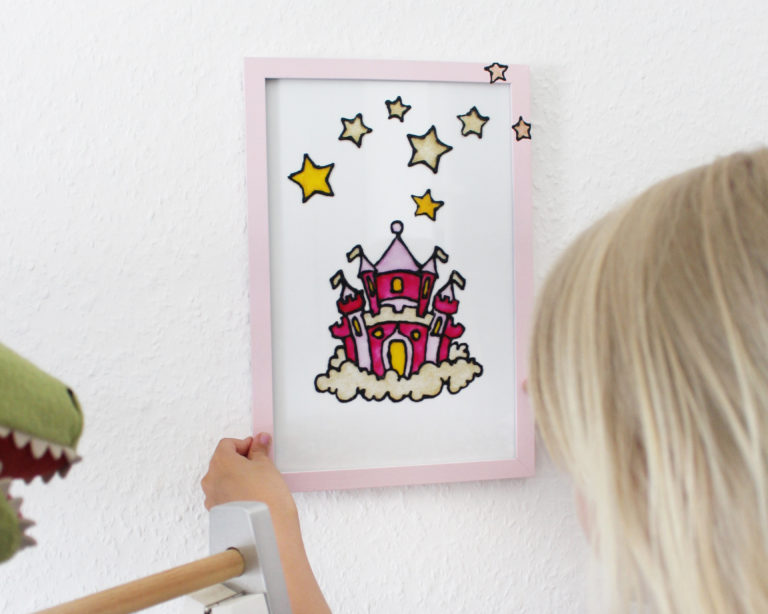 Hercegnős motívumok Marabu KiDS Window Color festékkel