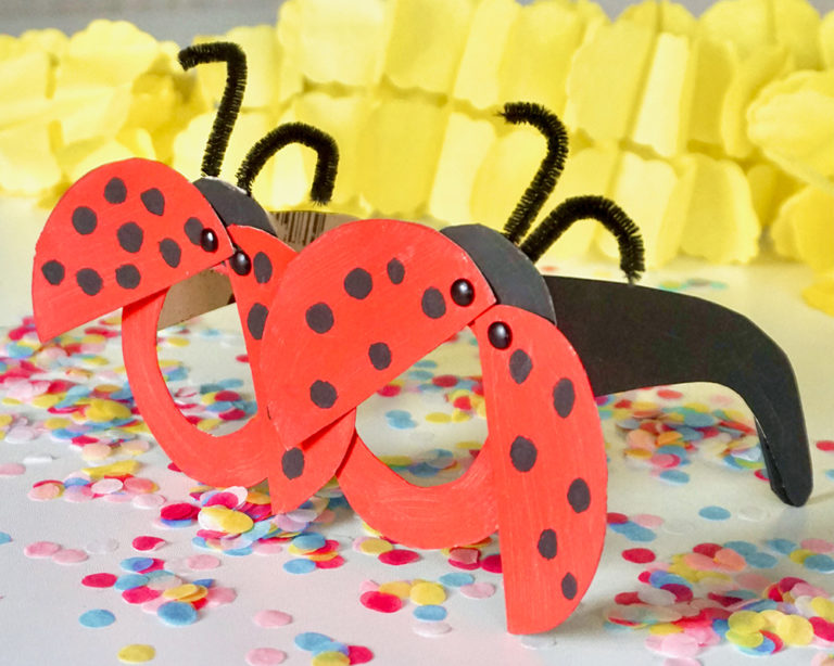 Katicás farsangi szemüveg kartonból, Marabu KiDS Little Artist festékkel