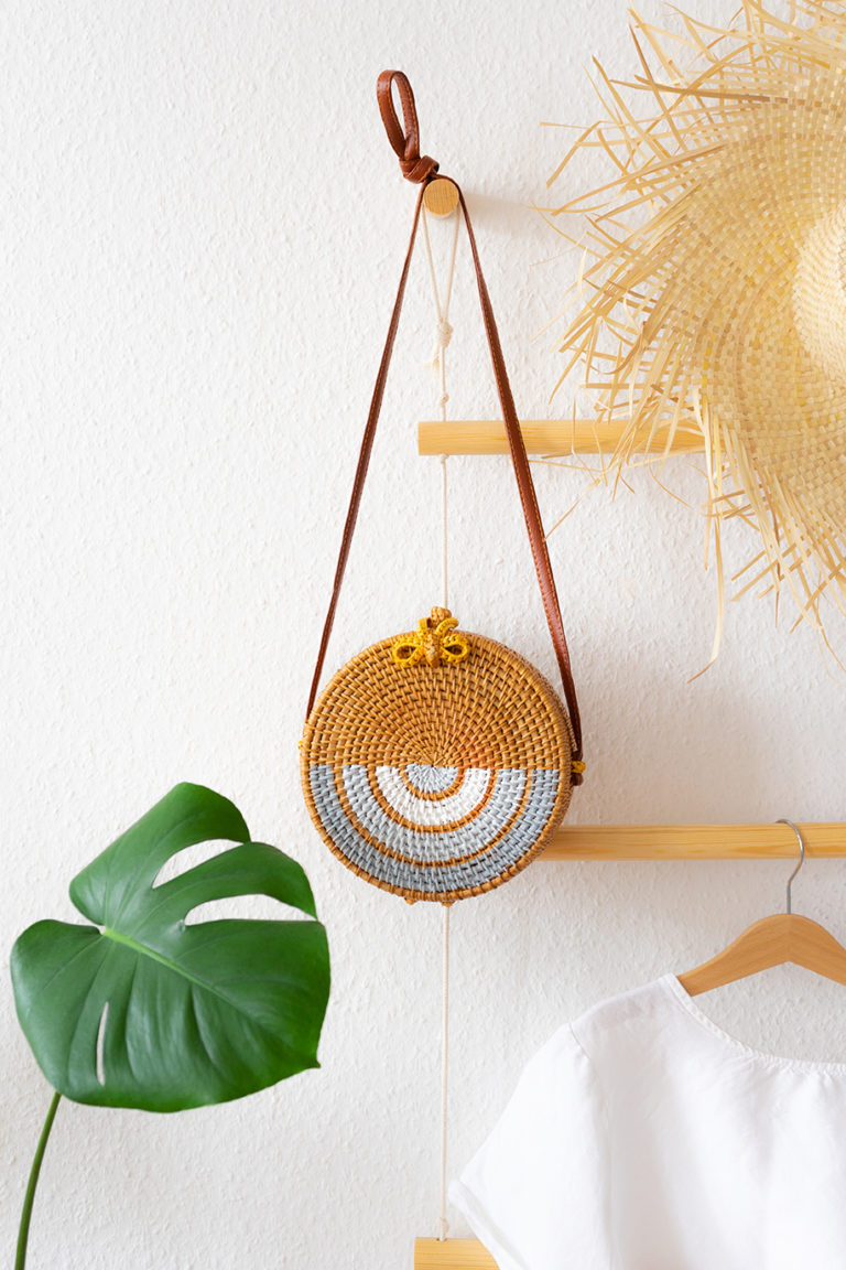 Kosártáska festése Marabu Decormatt akrilfestékkel
