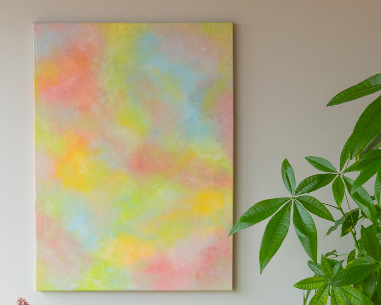 Lágy színátmenetek vásznon Marabu Acryl Color festékkel
