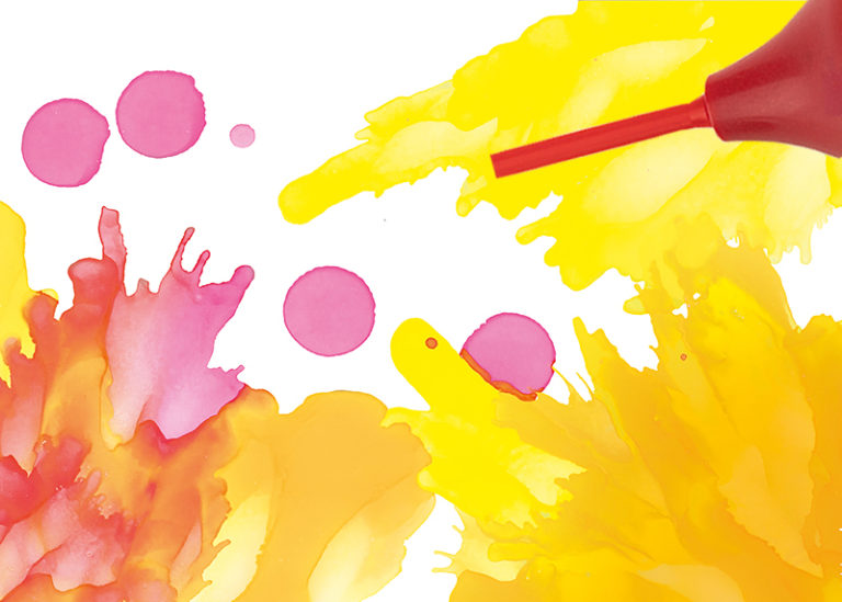 A Colour Splash technika légfúvóval