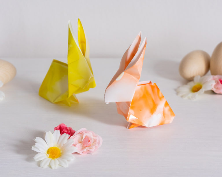 Origami nyuszi Marabu Alcohol Inkkel