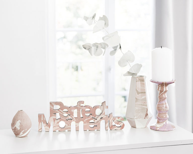 Pasztell márványhatás Marabu Easy Marble festékkel
