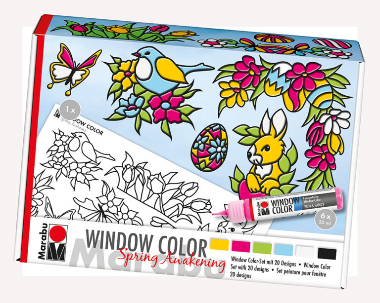 Tavaszi ébredés Marabu Window Color festékkel