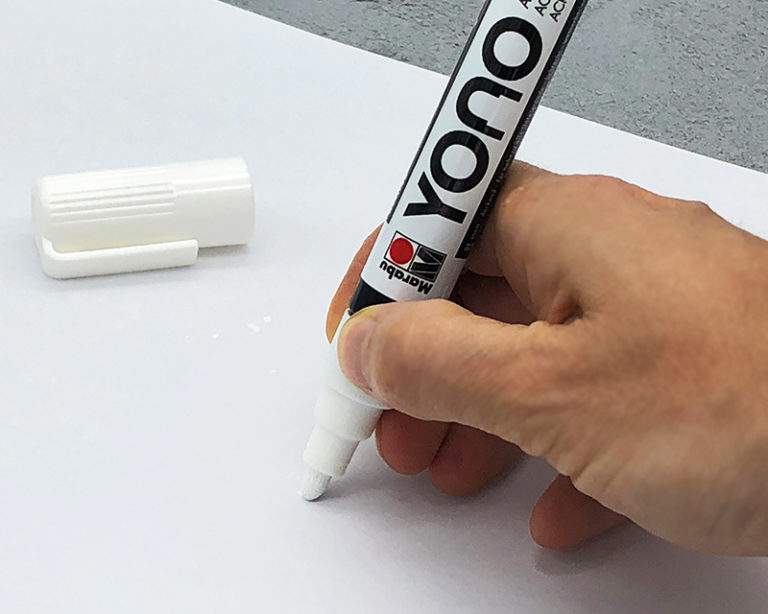 A YONO markerek felrázása és bepumpálása