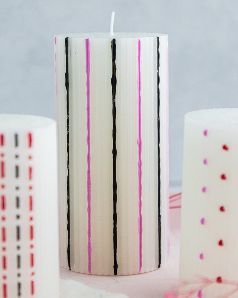 A gyertya közelről