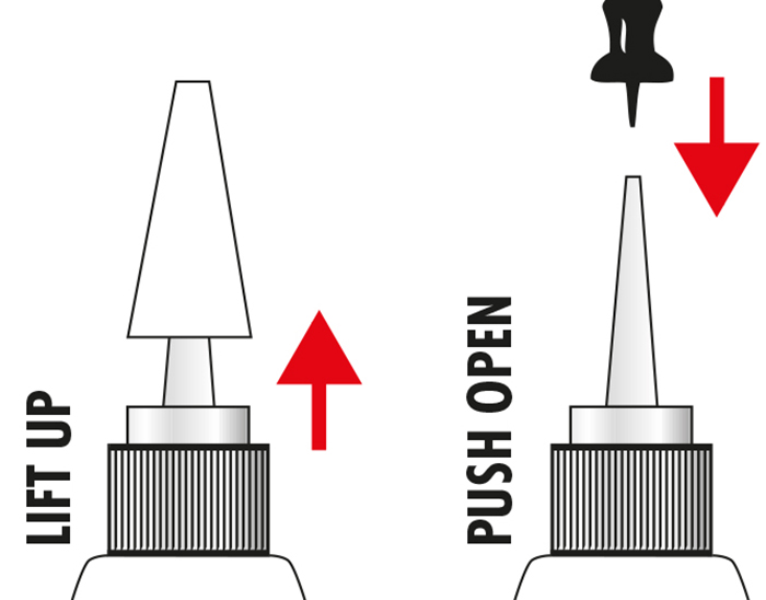 Az Alcohol Ink üvegek felrázása és kinyitása